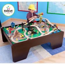 Kidkraft Waterfall Mountain Train Set Table With 120 Accessories Included Walmart Com In 2020 Train Set Table Wooden Train Table Kids Table Chair Set