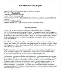 Conference Summary Report Template 4 Templates Example Templates Example Report Template State Report Template Professional Templates
