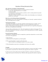 Like anything else in life, there are many paths to take to get to the same ending. Hypothesis Writing Introduction To Research Methods Lecture Notes Docsity