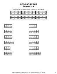 A kind of bag pudding. Cooking Terms Word Search Word Scramble Secret Code Crack The Code