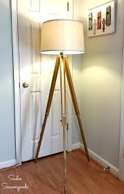 Kristena smith and rob johnstone show you the hardware, tools and techniques you need to make a tripod floor lamp in n. Industrial Floor Lamp Tripod Floor Lamp By Upcycling A Surveyors Tripod