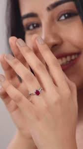 Natural Ruby (Manik) Ring in 925 Silver