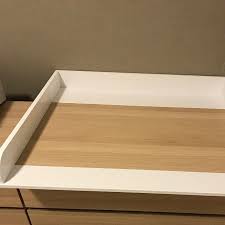Puckdaddy Malte Changing Top Unit With Divider 80x78x10cm Etsy Ikea Malm Ikea Changing Dresser