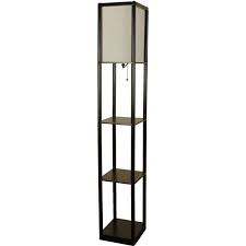 Buy Mainstays Shelf Floor Lamp Black At Walmart Com Floor Lamp With Shelves Black Floor Lamp Shelf Lamp