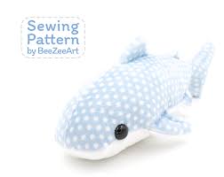 Whale Shark Sewing Pattern Digital Download Shark Sewing Shark Sewing Pattern Sewing Stuffed Animals