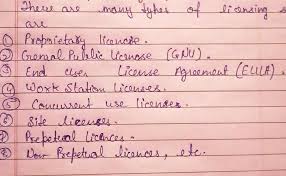 This agreement constitutes a license for use only and is not in any way a transfer of ownership rights to the software. Name Any Two Types Of Software Licenses Brainly In