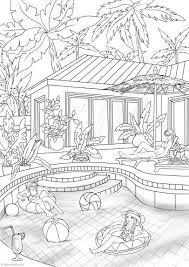 Gift him swimming coloring sheets. Swimming Pool Favoreads Coloring Club