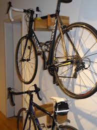 Bicycle Rack In Gorgeous Wood And Steel Combo Ikea Hackers Fahrrad Wandhalterung Rennrad Wandhalterung Rennrad