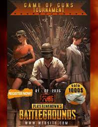 Pubg Tournament Template Gaming Posters Games For Teens Poster Template