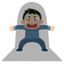 追い詰められた人のイラスト（男性） | かわいいフリー素材集 いらすとや