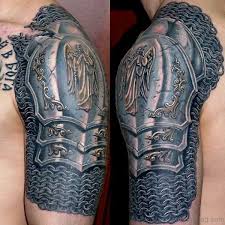 Black ink celtic cross with. 35 Spectacular Half Sleeves Shoulder Tattoos