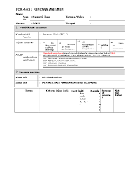 Tetapi, untuk memulai pembuatan portofolio, pencantuman contoh hasil karya ini memang harus tetap dipersiapkan. Doc 03 Form 03 Merencanakan Dan Mengembangkan Asesmen Sean Annie Annie Academia Edu