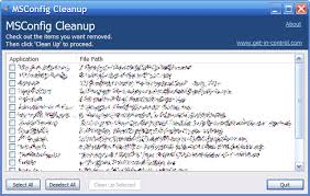For more info, see msconfig the system configuration tool. Msconfig Cleanup Download Chip