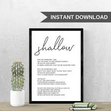 Klamath canyon is located west of the town of klamath itself. Shallow Song Lyrics Art A Star Is Born Song Lyrics Wall Art Etsy In 2020 Song Lyrics Art Song Lyric Print Lyric Prints