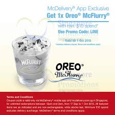 Visit the restaurant or place the order via the app. Mcdonald S Mcdelivery Free Oreo Mcflurry Coupon Code 17 Sep 1 Oct 2015