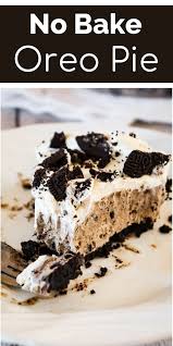 Easy No Bake Dessert Recipe Perfect For Summer Vanilla Pudding And Cool Whip Filling Loaded With C Oreo Dessert Recipes Oreo Pie Recipes Easy No Bake Desserts