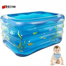Intime kolam baby spa kotak 4 ring | pool renang anak bayi + pompa: Paket Kolam Baby Spa Intime Ori Untuk Perawatan Bayi Murah Shopee Indonesia