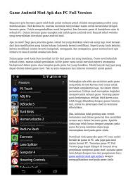 Use the search button to find what you're looking for, or browse our categories to see what's out there for the past week. Game Android Mod Apk Dan Pc Full Version By Asliteknobagus Issuu