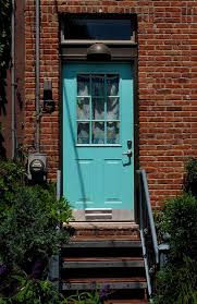 The architects want southwark brick house to be anchored into its location. Turquoise Door Door Color Turquoise Door Teal Door