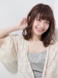 大人かわいいショコラピンクデジタルパーマミディアムボブ4 hair styles hair korean model