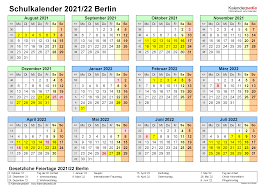 Kalender 2021 zum ausdrucken kostenlos : Kalender 2020 Ferien Berlin Excel