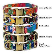 Personalized Laser Engraved Metal Buckle Dog Collar 5 Cotton Etsy Laser Engraved Metal Metal Engraving Metal Buckles