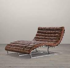 Princess madeleine's miami entire house is the perfect mixture of family friendly outside she perfectly carries that vibe with this catalina chaise from restoration hardware. Get Transported Back In Time While You Take A Sound Nap On The Oviedo Leather Double Wide Chaise Everyday Leather Chaise Lounge Chair Chaise