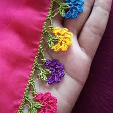 En Guzel 85 Tig Isi Cicekli Boncuklu Oya Modelleri Tig Isleri Krose Oya