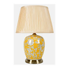 Shop for yellow lamp shades online at target. Yellow Flock Table Lamp With Cream Shade Set Of 2 Respire Living
