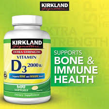 Delivery is included in our price. Kirkland Signature Extra Strength D3 50 Mcg 600 Softgels Vitamins Immune Health Nutritional Supplements