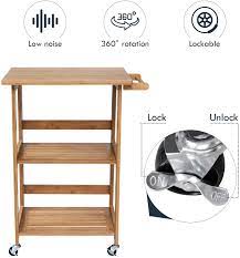 Maybe you would like to learn more about one of these? Sunvivi Outdoor 3 Tier Folding Bamboo Utility Mobile Cart Dining Trolley Kitchen Island Storage Cart Rolling Service Trolley Indoor W Lockable Wheels Kitchen Islands Carts Kitchen Dining Room Furniture Fcteutonia05 De