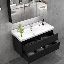 Here, this huge bathroom storage has a unique and innovative. China Wall Mounted Black Wooden Bathroom Wall Washbasin Storage Cabinet Design China Bathroom Cabinet Bathroom Vanity