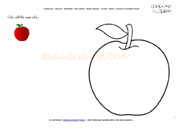 Red is one of the three primaries, red, blue and yellow, from which all othe. Example Coloring Page Red Apple Color Picture Of Apple