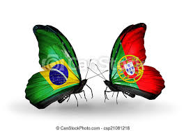Historia da bandeira do brasil. Brasil Portugal Simbolo Dois Relacoes Borboletas Bandeiras Asas Canstock