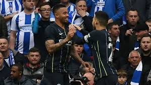 Manchester city cruised to victory against brighton thanks to a brace from sergio aguero and goals from kevin de bruyne and bernardo silva. Man City 1 0 Brighton Manchester City Book Wembley Return Marca In English