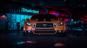 Black and green coupe, ford mustang, need for speed: Ford Mustang Rtr Need For Speed 4k Hd Games 4k Wallpapers Images Backgrounds Photos And Pictures