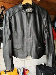 Triumph Motorcycle Ladies Leather Jacket Triple Connection Size Large Ebay