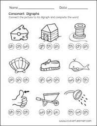 free consonant digraph worksheets for preschool children