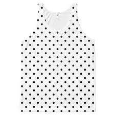 Black And White Polka Dot Tank Top Small Black Polka Dots White Background All Over Print Tank Top Zazzle Com Printed Tank Tops Black Polka Dot Girls Clothes Shops