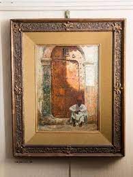 Portale D Oriente Giulio Rosati Art Painting Vintage Clock
