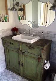 Antique Server Used As A Bathroom Vanity Unique Bathroom Vanity Shabby Chic Bathroom