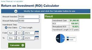 Roi Calculators And Calculation Formula Stormgain