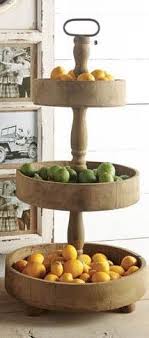 Three Tier Natural Wood Stand Homemade Decor Wood Stand Cooking Supplies