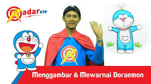 Kumpulan sketsa gambar doraemon dan nobita keren dan lucu terbaru. Radarkid Episode 14 Menggambar Dan Mewarnai Doraemon Youtube