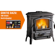 La Nordica Kaminofen Isetta Gusseisen Schwarz 77 Kw Eek A Gratis Anzündpapier