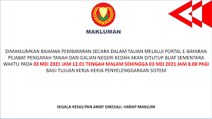 (3) klik butang 'semak' dan skrin berikut akan dipaparkan. Pejabat Pengarah Tanah Dan Galian Negeri Kedah Ptgkedah Fotos Facebook