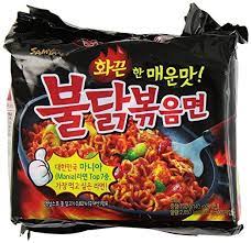 Samyang Bulldark Spicy Chicken Roasted Noodles 4 9 Oz Pack Of 10 Package Might Vary Spicy Ramen Spicy Ramen Noodles Spicy Chicken