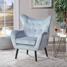Grey Bedroom Chair Wingback Chair Armchair Noble House