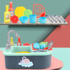kids girls kitchen sink pretend play
