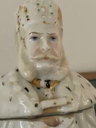 Buy Vintage Figural Trinket Box Powder Jar King Figure Hand Painted Maybe  Made in Germany Porcelain Box Ceramic Online in India